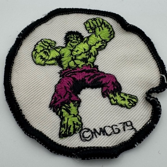 Vintage 1979 Marvel Hulk and Spider-Man Embroidered Patches - Picture 5 of 8